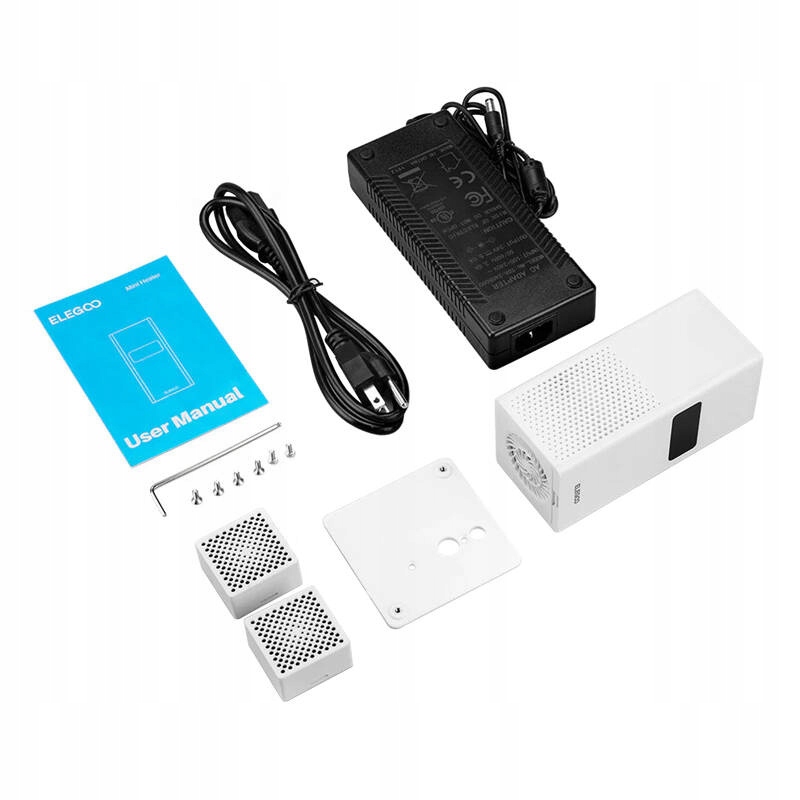 ELEGOOMiniHeaterPodgrzewacziFiltrPowietrzadoDrukarki3DTermostatStanopakowaniaoryginalne belsilt ELEGOO mini Heater Podgrzewacz ir filtras oro skirta spausdintuvai 3D Termostat