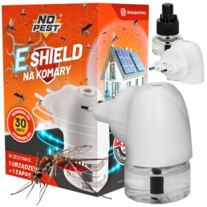E SHIELD NO PEST elektrinis prietaisas nuo uodų musių ir kandžių 30 ml  miegamajam