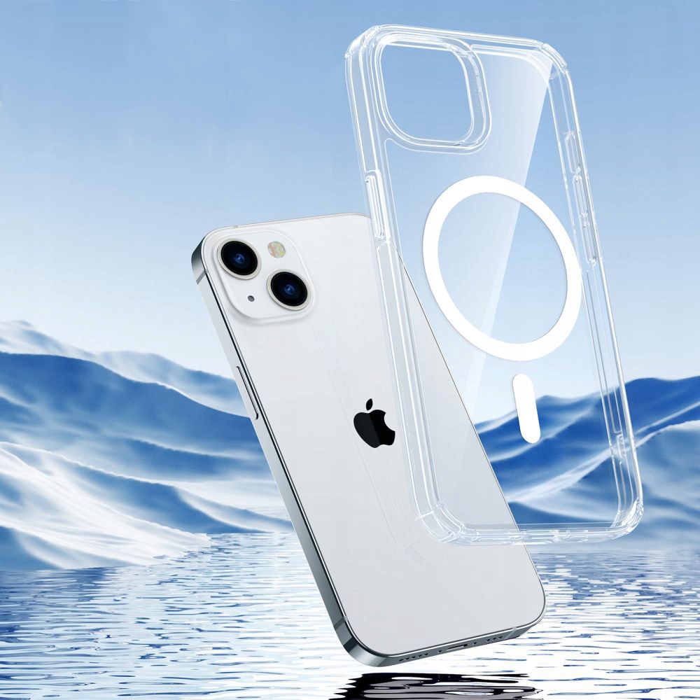 ESREtuiESRKrystecCleardoiPhone14PlusMagsafeprzezroczysteMarkaESR belsilt Esr dėklas Esr Krystec Clear iPhone telefonui 14 Plus MagSafe skaidrūs