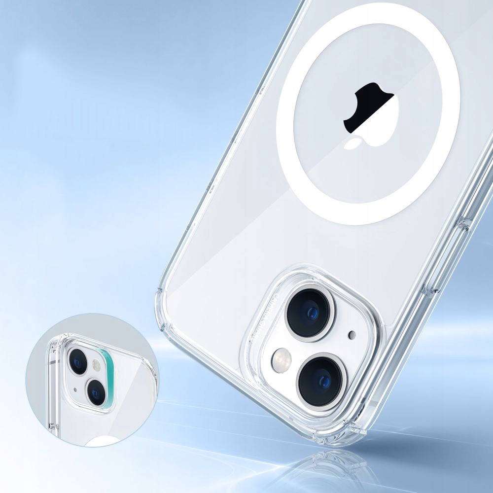 ESREtuiESRKrystecCleardoiPhone14PlusMagsafeprzezroczystePasujedomodeluiPhone14Plus belsilt Esr dėklas Esr Krystec Clear iPhone telefonui 14 Plus MagSafe skaidrūs
