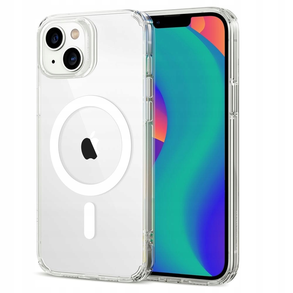 ESREtuiESRKrystecCleardoiPhone14PlusMagsafeprzezroczysteStanopakowaniaoryginalne belsilt Esr dėklas Esr Krystec Clear iPhone telefonui 14 Plus MagSafe skaidrūs