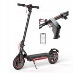 Electric Scooter sulankstomas suaugusiesiems miestui 650 W iki 37 km juodas 4 greičio režimai