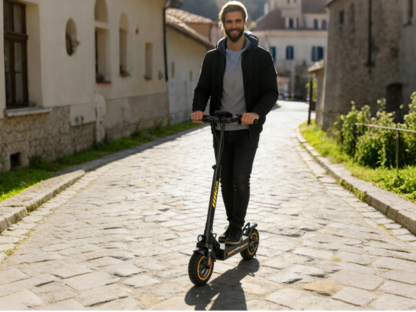 ElektrycznaHulajnogaElectricScooterdoDoroslych500W1048V9Ah35kmCertyfikatyzgodnosciCE belsilt Elektrinis paspirtukas suaugusiesiems 500 W 10 48 V 9 Ah 35 km