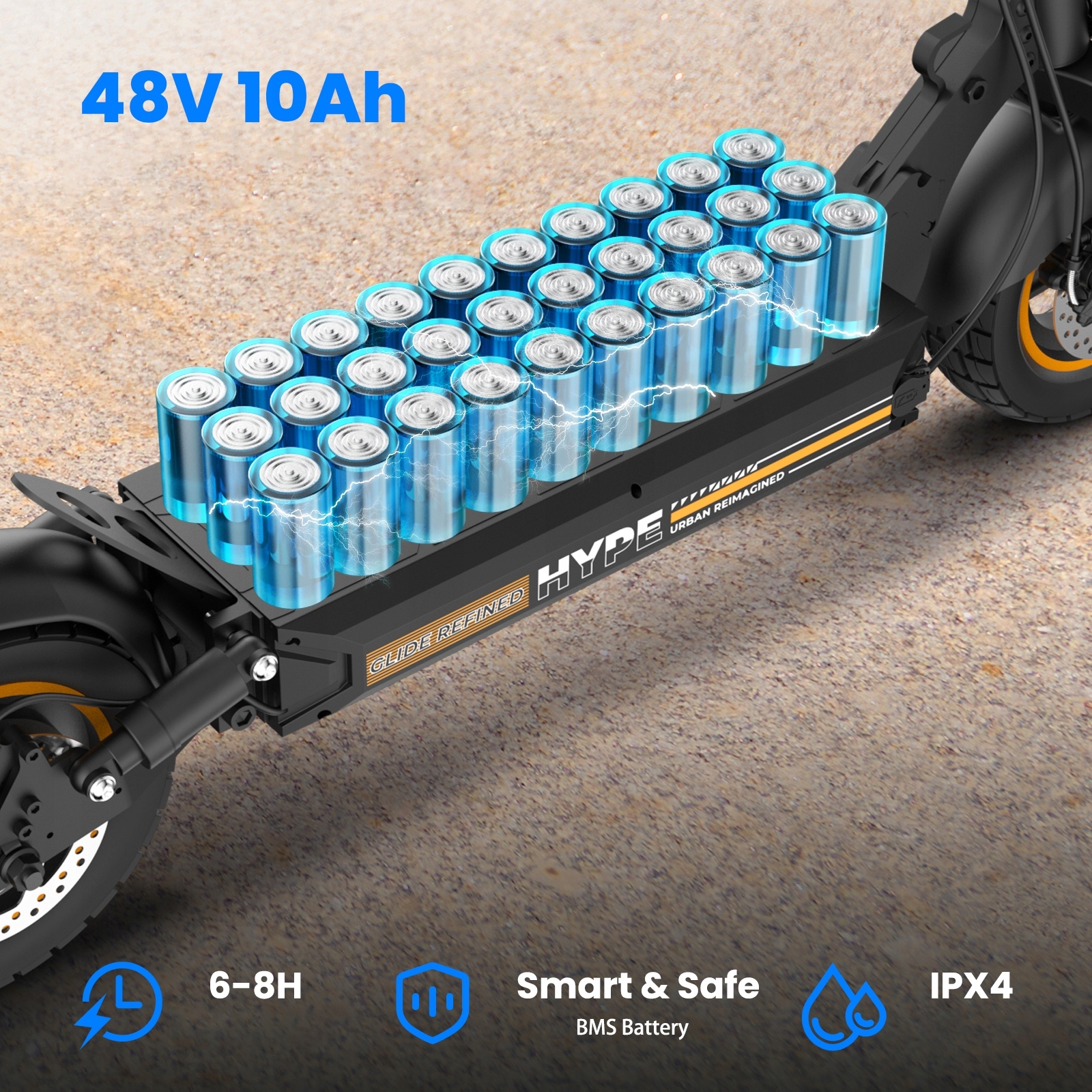 ElektrycznaHulajnogaElectricScooterdoDoroslych500W1048V9Ah35kmMocsilnika500W belsilt Elektrinis paspirtukas suaugusiesiems 500 W 10 48 V 9 Ah 35 km