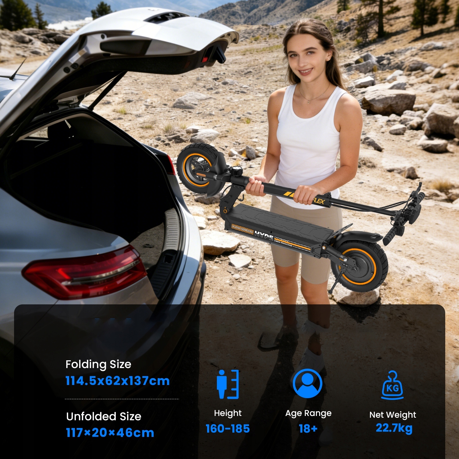 ElektrycznaHulajnogaElectricScooterdoDoroslych500W1048V9Ah35kmZasieg35km belsilt Elektrinis paspirtukas suaugusiesiems 500 W 10 48 V 9 Ah 35 km