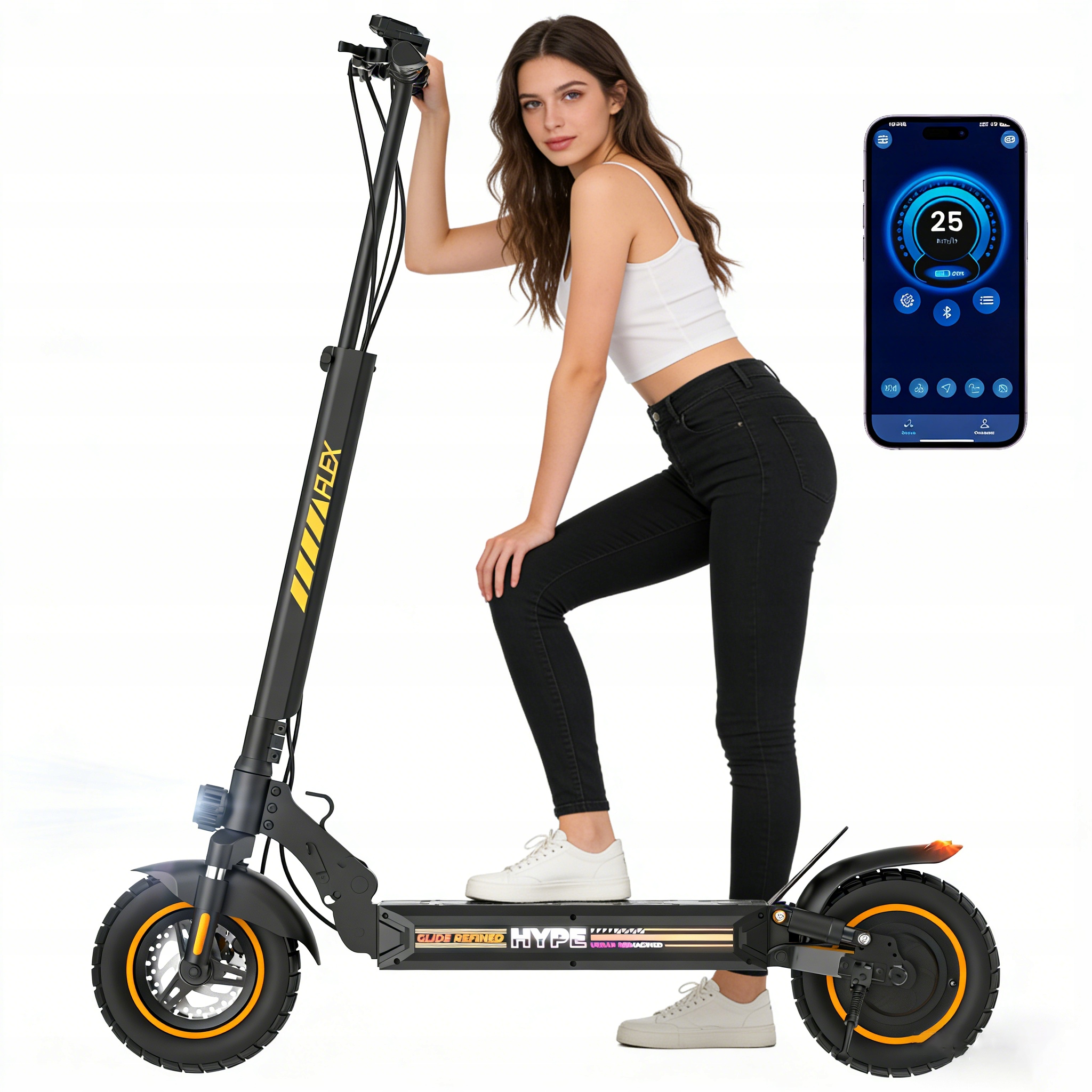 ElektrycznaHulajnogaElectricScooterdoDoroslych500W1048V9Ah35km belsilt Elektrinis paspirtukas suaugusiesiems 500 W 10 48 V 9 Ah 35 km