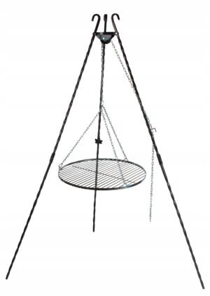Laužo trikojis grilis 60 cm su grotelėmis 60 cm modelis 152
