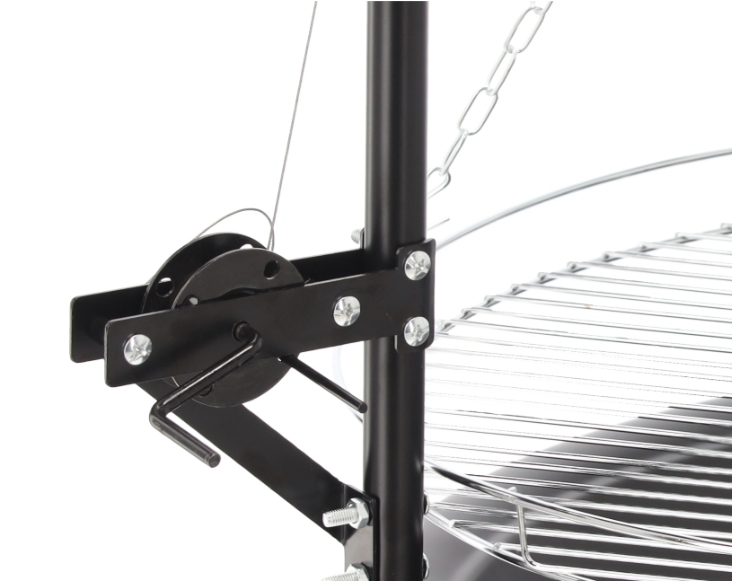 GRILLWISZACYREGULOWANYZPALENISKIEMPALENISKOOGRODOWERUSZTOGNISKOWYSrednicaszerokoscrusztu55cm belsilt Sodo laužavietė su grotelėmis modelis 172 praktiškas pasirinkimas