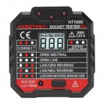 Habotest HT106D testeris LCD RCD matavimas įtampos 48-250 V CAT II 300 V A