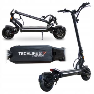 Elektrinis paspirtukas baterija SAMSUNG TECHLIFE Q7 V2 2X1500 W HYDRAULIKA