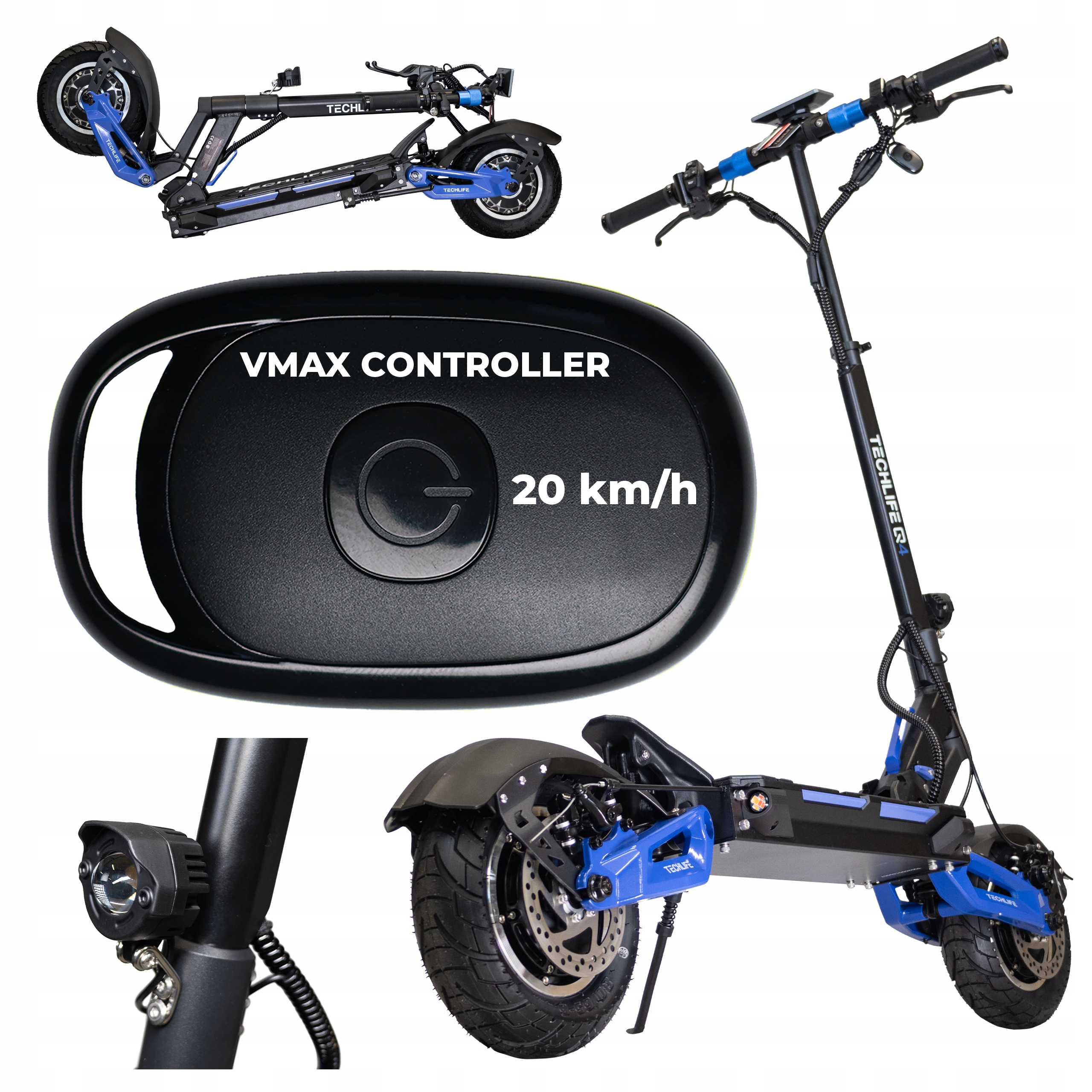 HULAJNOGAELEKTRYCZNATECHLIFEQ4V22x1365WZASIEG75KMPILOTVMAX belsilt Elektrinis paspirtukas TECHLIFE Q4 V2 2×1365 W nuvažiuojamas atstumas 75 km + pultelis VMAX 2x1365W versija 4