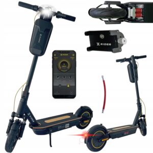 Elektrinis paspirtukas suaugusiesiems XRider M10 PRO 1000 W 156 Ah Sakwa Apka