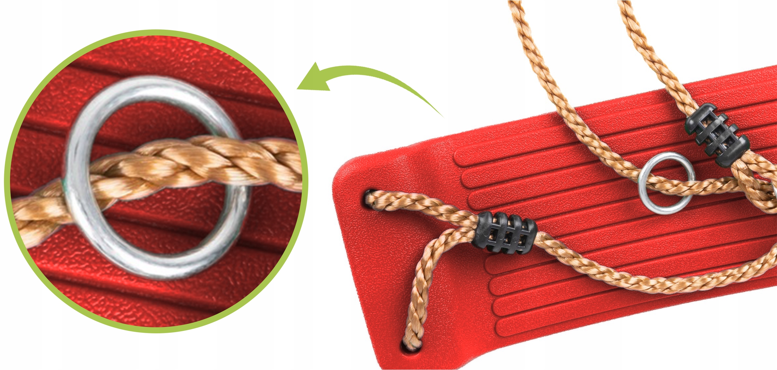 HUSTAWKADLADZIECIOGRODOWACZERWONAPLASTIKOWALAWECZKADESKASIEDZISKOMaterialtworzywo belsilt Medinės lentinės sūpynės vaikams raudonos 2 variantas sodui