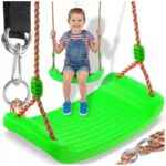 Medinės lentinės sūpynės vaikams sodui iki 100 kg variantas 3