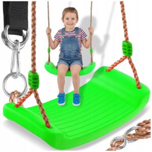 Medinės lentinės sūpynės vaikams sodui iki 100 kg variantas 3