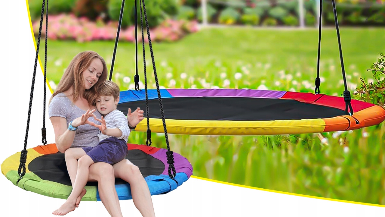 HUSTAWKAOGRODOWAWISZACADLADZIECIBOCIANIEGNIAZDOWYTRZYMALAXXL120CMKodproducentaWISZACADLADZIECIDOOGRODUHAMAK belsilt Gandro lizdo sūpynės vaikams sodui 120 cm variantas 3
