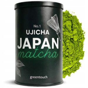 HerbataMATCHAJAPONSKApremiumNo1Uji80gGreenTouchpierwszyzbior belsilt Japoniška matcha arbata premium Uji Green Touch 80 g