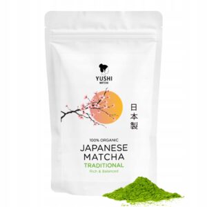 Japoniška matcha arbata tradicinė ir lattei Yushi Matcha 50 g