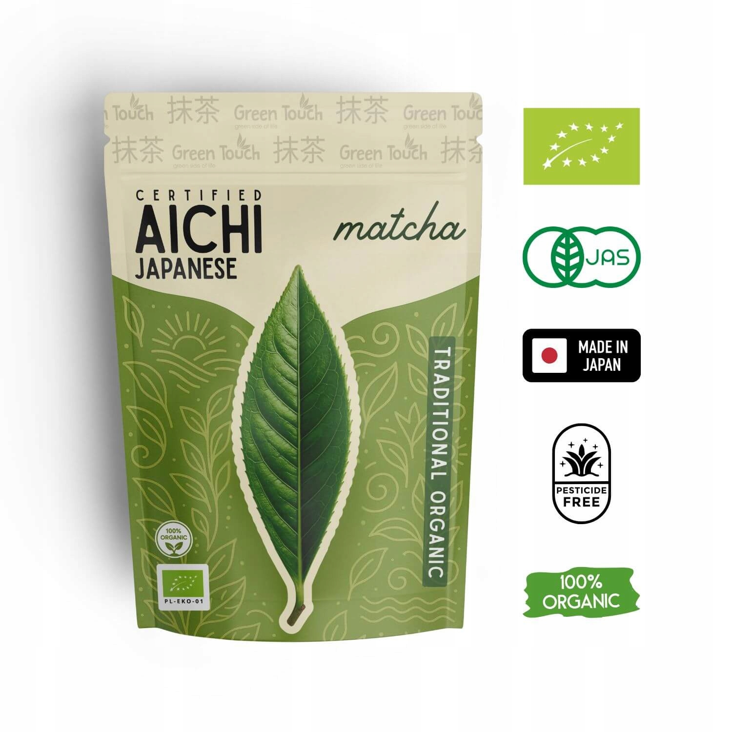 HerbatamatchajaponskaAICHITRADYCYJNA50gCERTYFIKOWANABIOGreenTouchEANGTIN5905342121299 belsilt