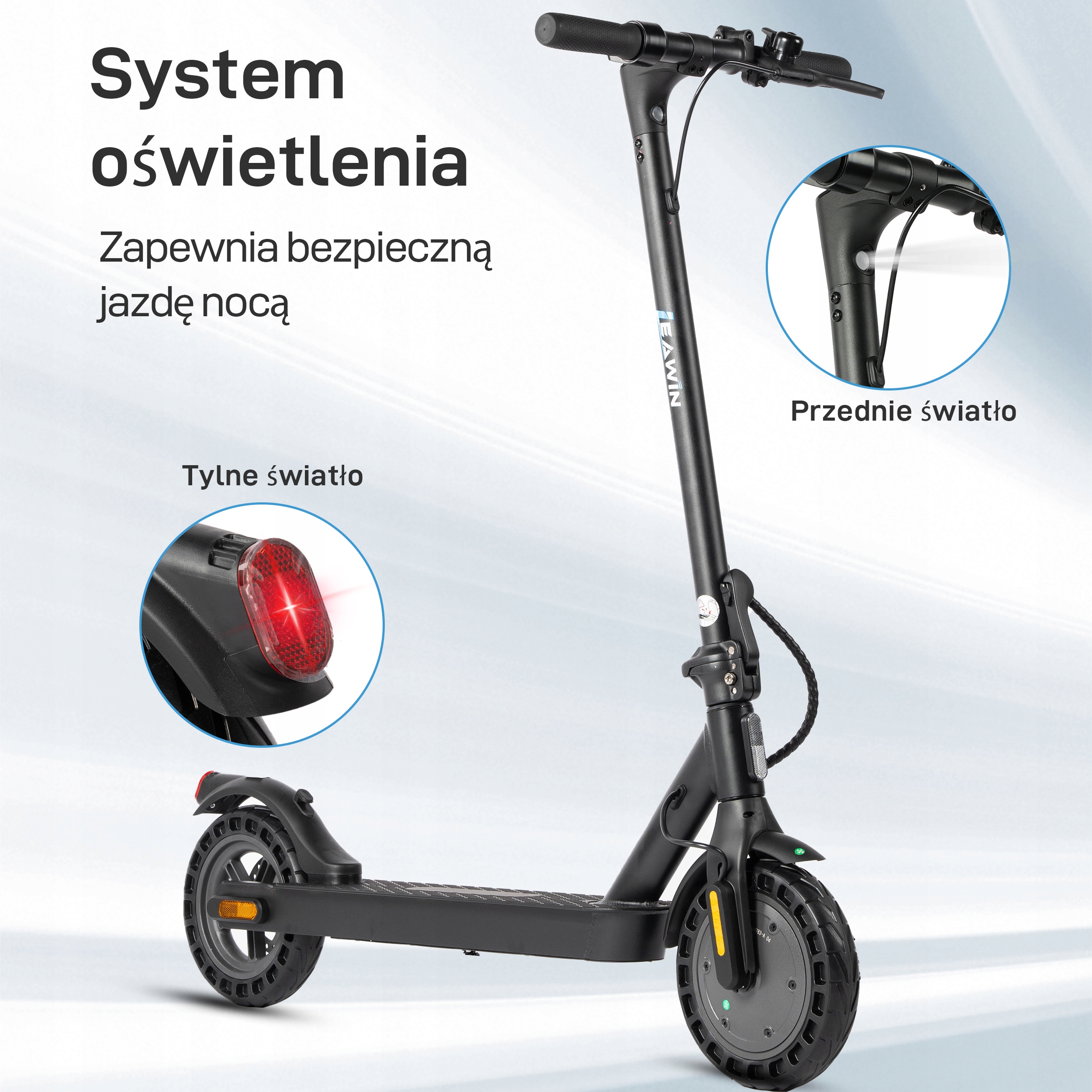 HulajnogaElektrycznadlaDoroslychSkladanaTerenowa36V500W10Kolorczarny belsilt
