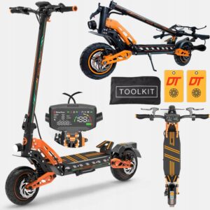 Elektrinis paspirtukas DriveTron DT10 2800 W 20 kmh 48 V208 Ah 80 km NFC Dwusilnikowa