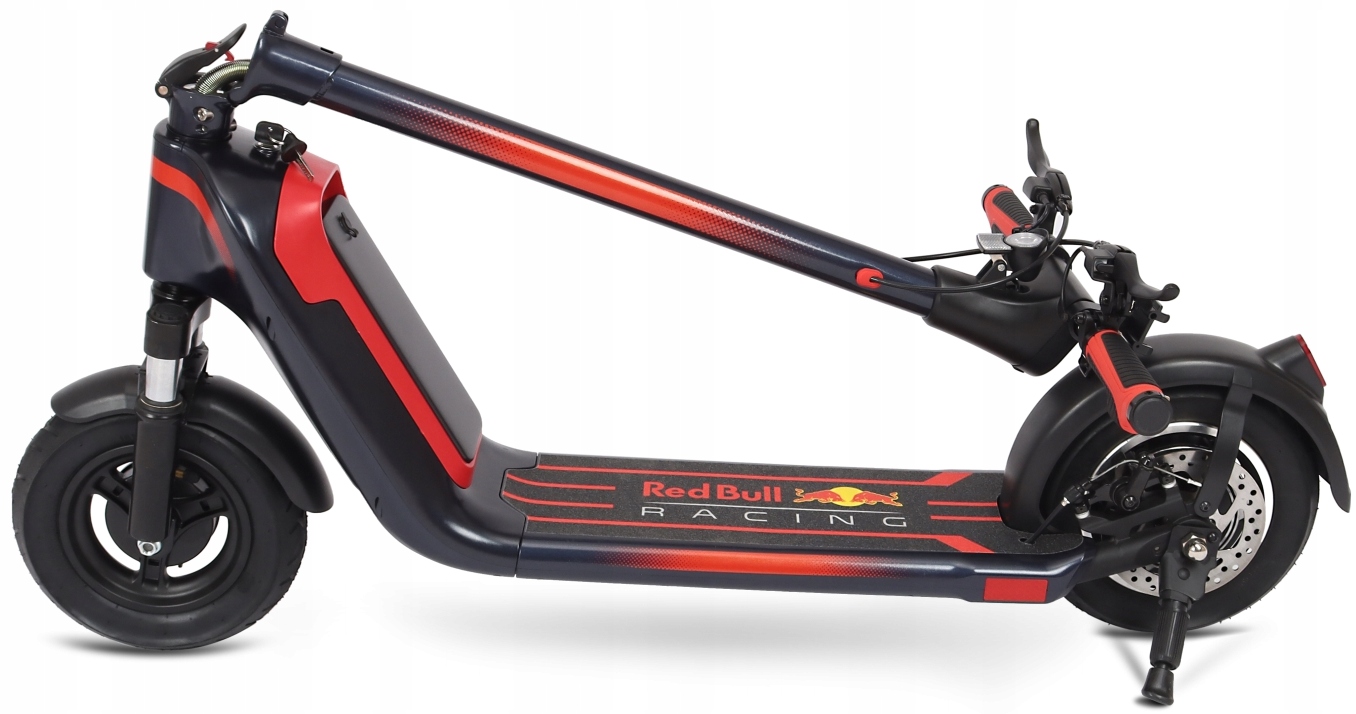 HulajnogaelektrycznaRedBullRACINGRTAKEUP1010Amortyzacjaprzod belsilt Elektrinis paspirtukas Red Bull RACING RTAKEUP10 10