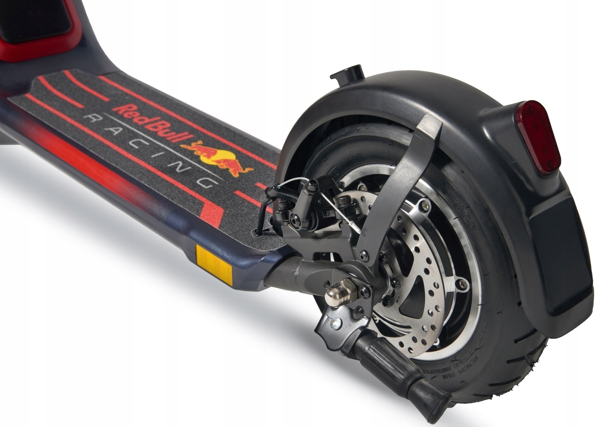 HulajnogaelektrycznaRedBullRACINGRTAKEUP1010Cechydodatkowelicznikoswietlenieskladanastopka belsilt Elektrinis paspirtukas Red Bull RACING RTAKEUP10 10