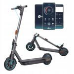 Elektrinis paspirtukas Scooty 10 nuvažiuojamas atstumas 60 km kierunkowskazy IP54 wspornik