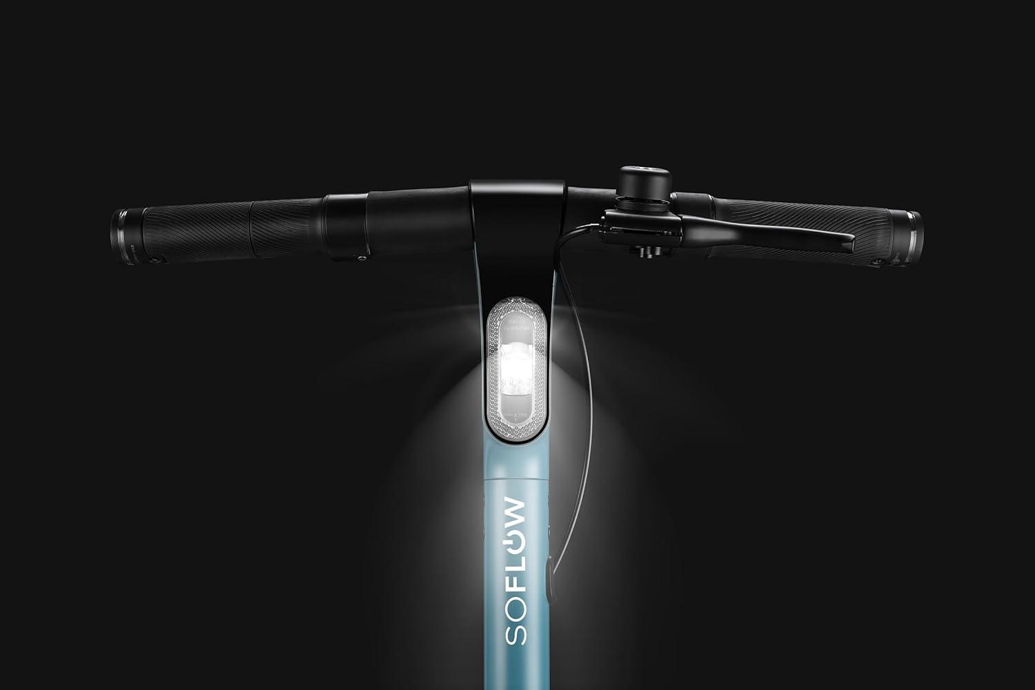 HulajnogaelektrycznaSoFlowSOONEEScooter500W40km78AhniebieskaSrednicakolcale9 belsilt Elektrinis paspirtukas SoFlow SO ONE+ E Scooter 500 W 40 km 78 Ah mėlynas