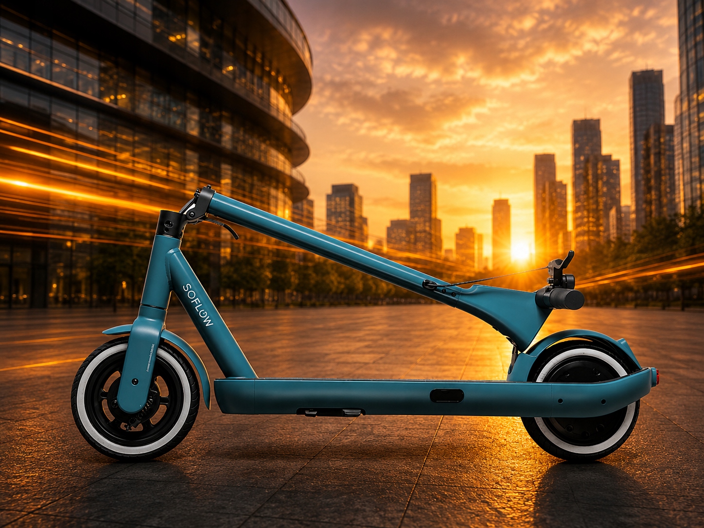 HulajnogaelektrycznaSoFlowSOONEEScooter500W40km78AhniebieskaZasieg40km belsilt Elektrinis paspirtukas SoFlow SO ONE+ E Scooter 500 W 40 km 78 Ah mėlynas