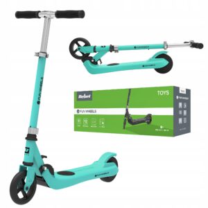 Elektrinis paspirtukas vaikams 12 kmh 50 kg Rebel sulankstomas lengvas IPX4 100W versija 8