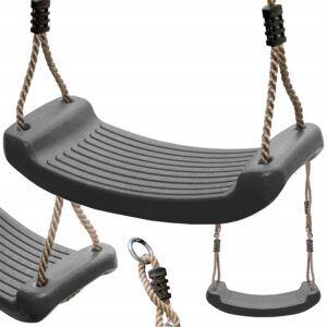 Medinės lentinės sūpynės vaikams 42 cm pilkos sodui