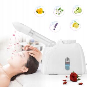 INHALATORPAROWYSAUNADOTWARZYNAWILZACZOCZYSZCZANIEPOROWPIELEGNACJA belsilt Profesionalus veido garintuvas nano joninis su aromaterapija su inhaliatoriumi reguliuojamas 350 W baltas