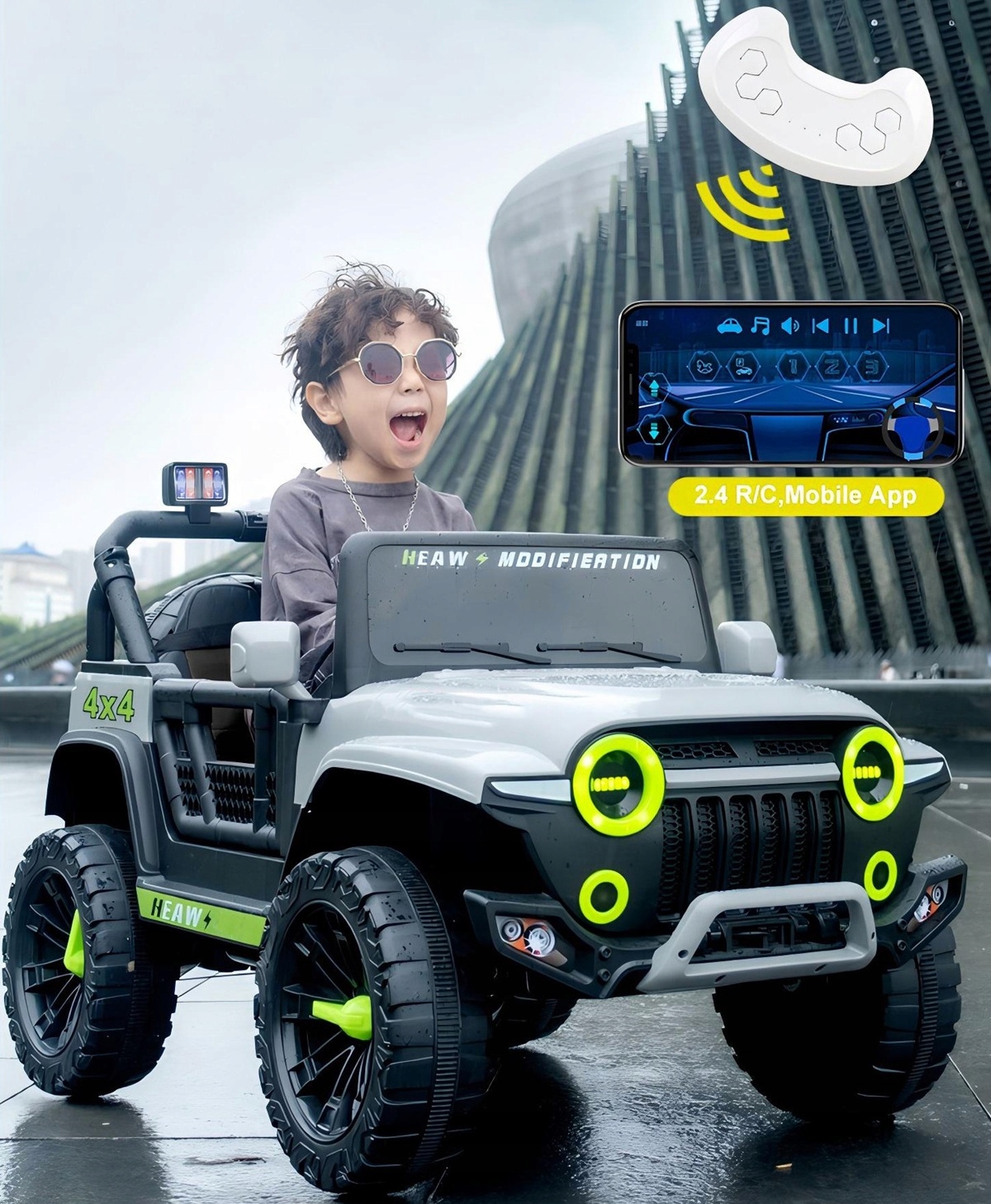 JEEPST4x4AutonaakumulatorSKORAEVALED12V7ahBluetoothAPPInformacjedotbezpieczenstwaizgodnosciproduktuDouzytkupodbezposrednimnadzoremosobydoroslej belsilt