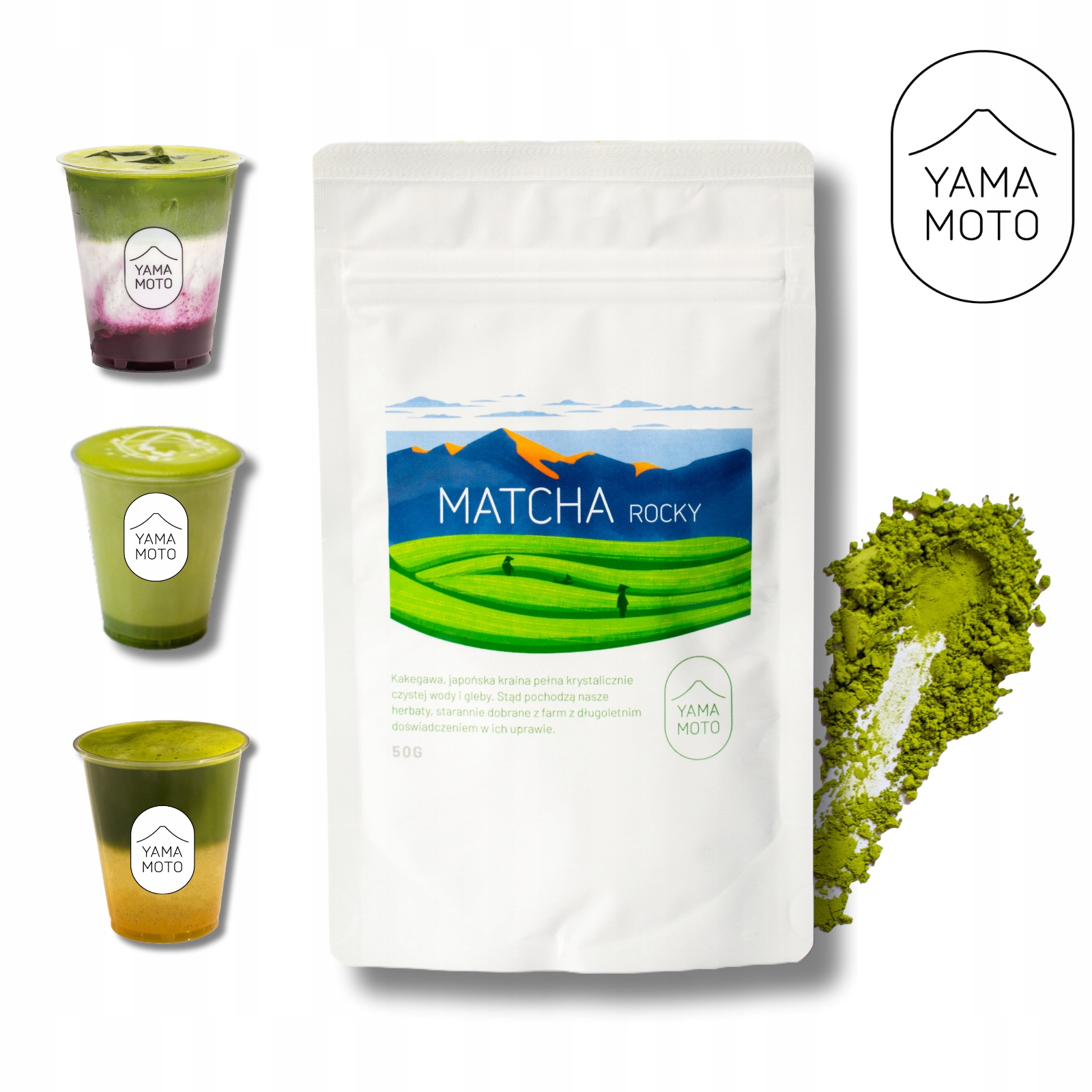 JaponskamatchaYamamotozielonaherbata50gkuchennapremium belsilt Japoniška matcha arbata premium Yamamoto 50 g žalioji arbata