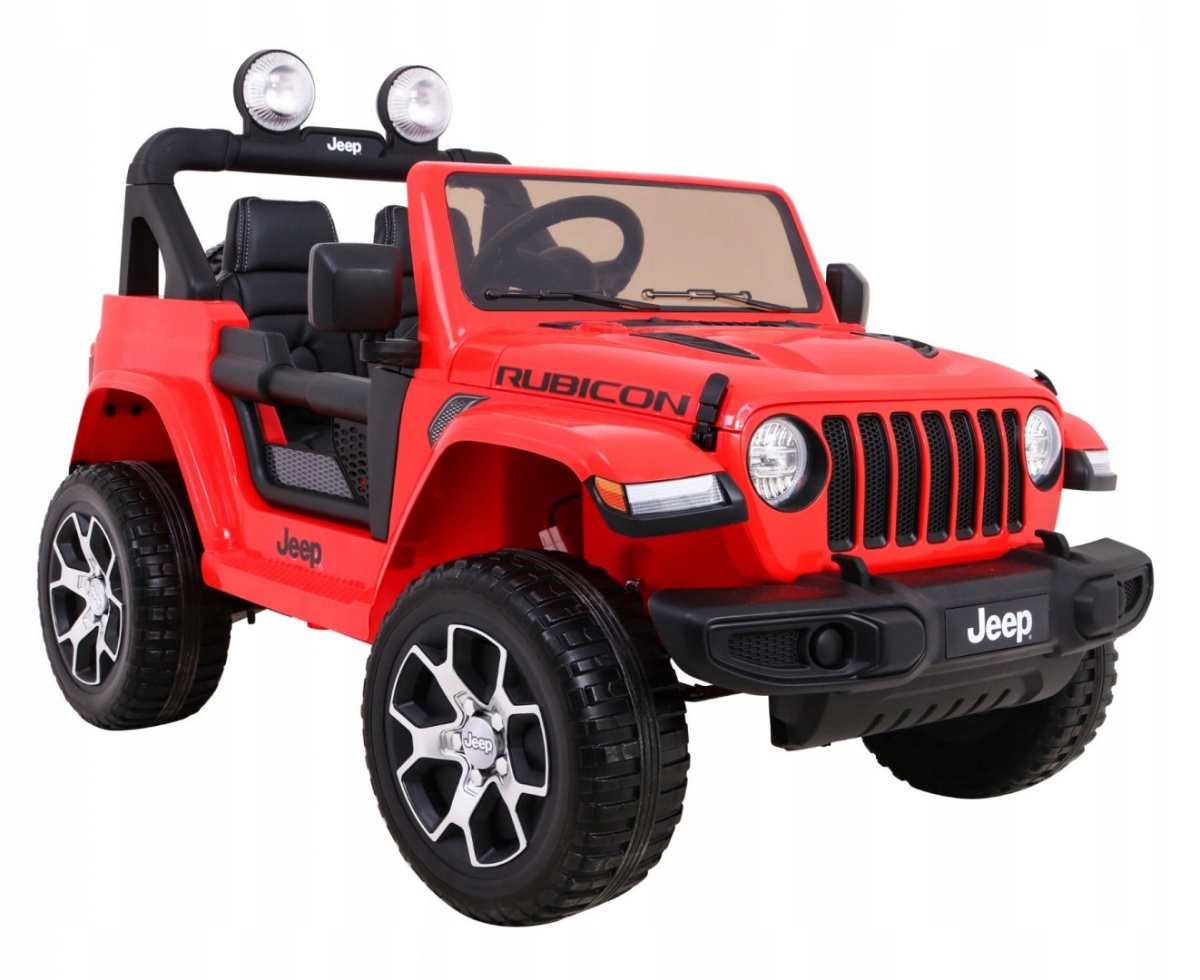 JeepWranglerRubiconnaakumulatordladzieciCzerwonyPilotRadioMP3CertyfikatyopinieatestyCEEN71 belsilt Jeep Wrangler Rubicon elektrinis automobilis vaikams Czerwony