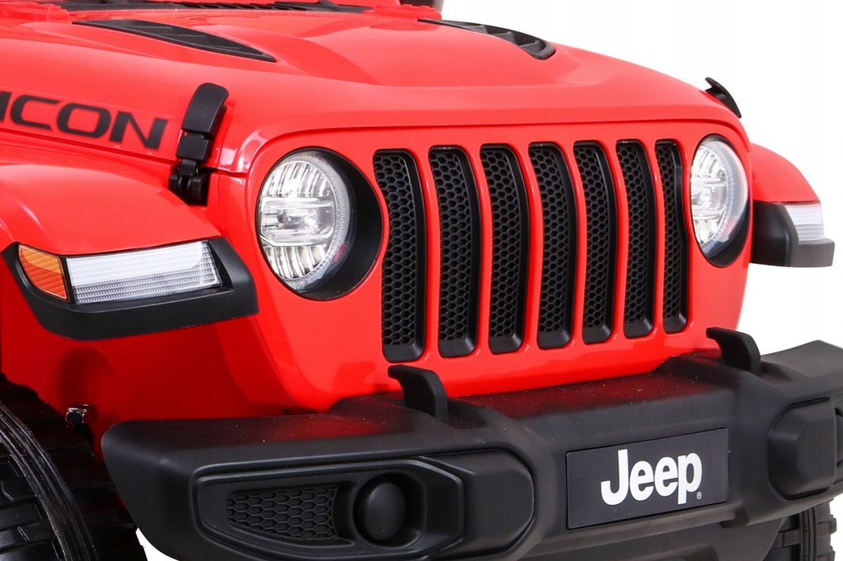 JeepWranglerRubiconnaakumulatordladzieciCzerwonyPilotRadioMP3EANGTIN5903864906844 belsilt Jeep Wrangler Rubicon elektrinis automobilis vaikams Czerwony