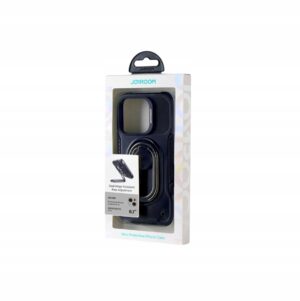 Joyroom Dual Hinge dėklas iPhone 14 apsauginis dėklas su podstawką ring holder juodi
