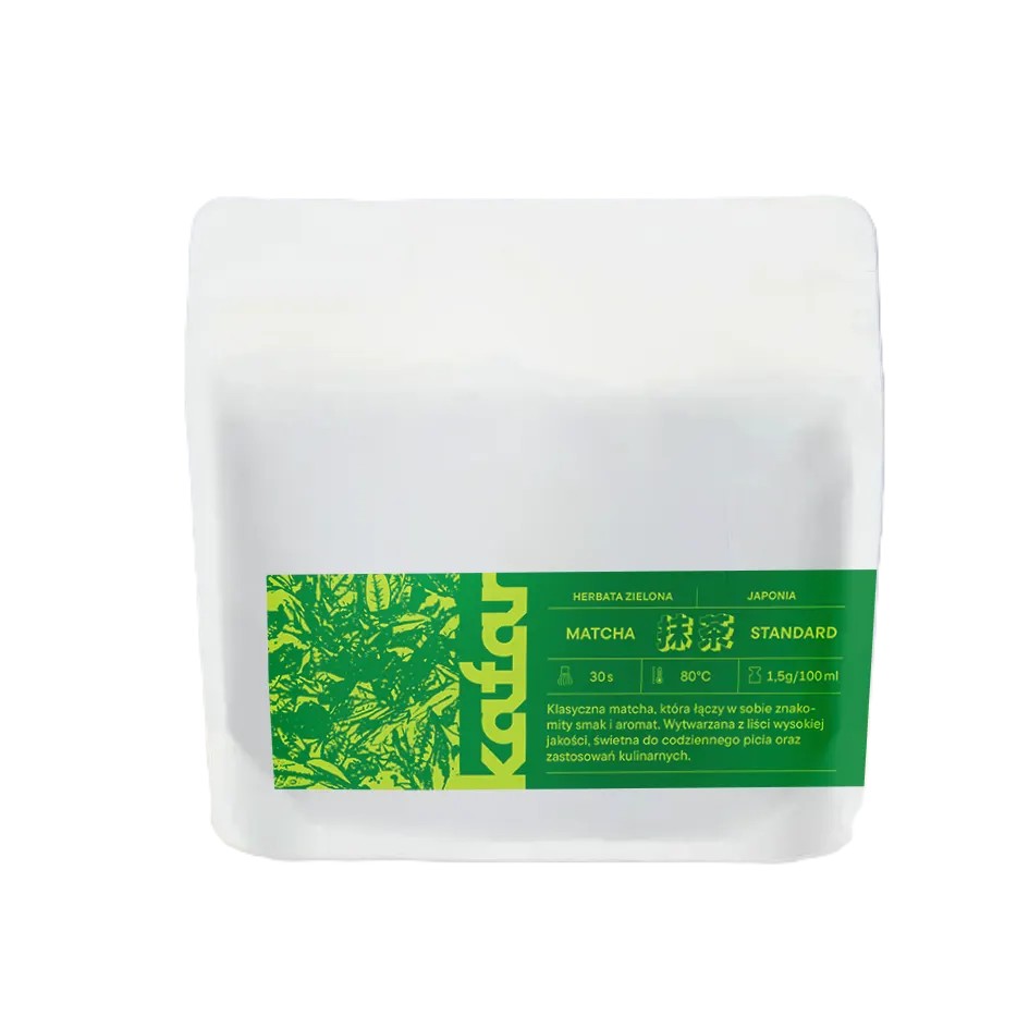 KAFARMATCHASTANDARDTEAHERBATAZIELONASYPANA250G belsilt Japoniška matcha arbata Kafar 250 g