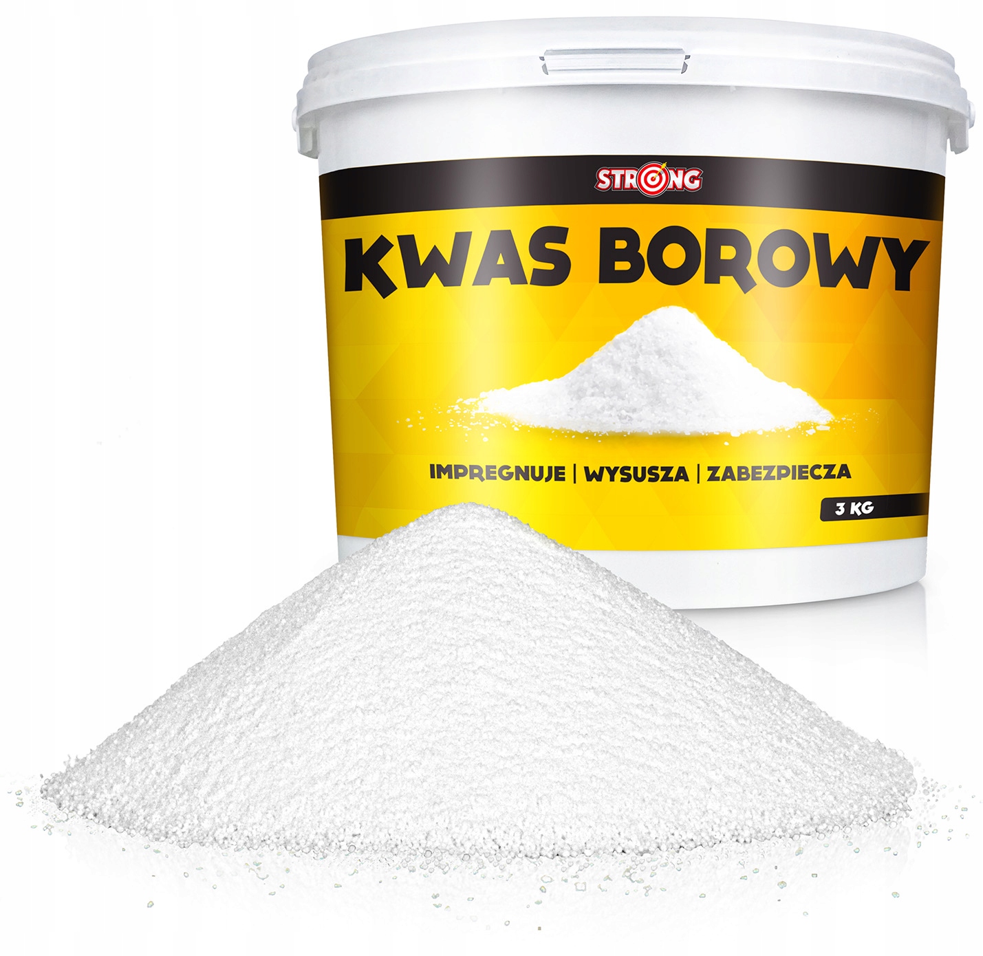 KWASBOROWYBORNYPROSZEKDOPOSYPYWANIAOPYLANIASTRONGWIADRO3KGStanopakowaniaoryginalne belsilt Strong boro rūgšties milteliai barstymui ir dulkinimui 3 kg kibire
