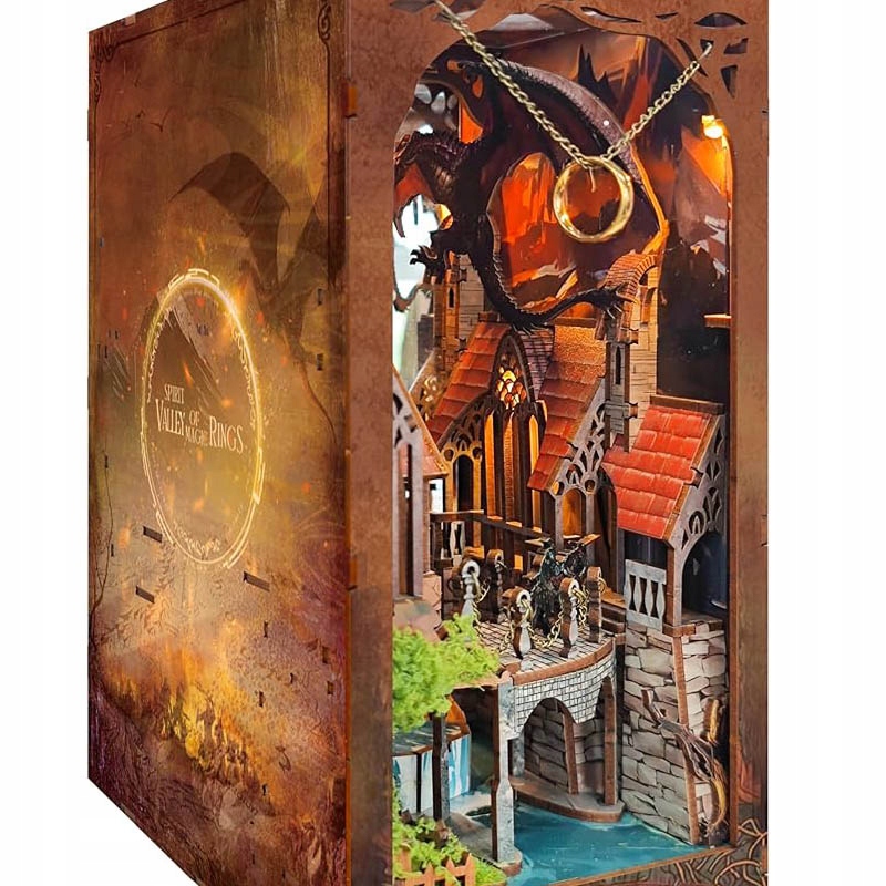 KsiazkaFrodoMiniaturowyDomekBookNookWladcaPierscieniFilmGandalf3DWysokoscproduktu235cm belsilt