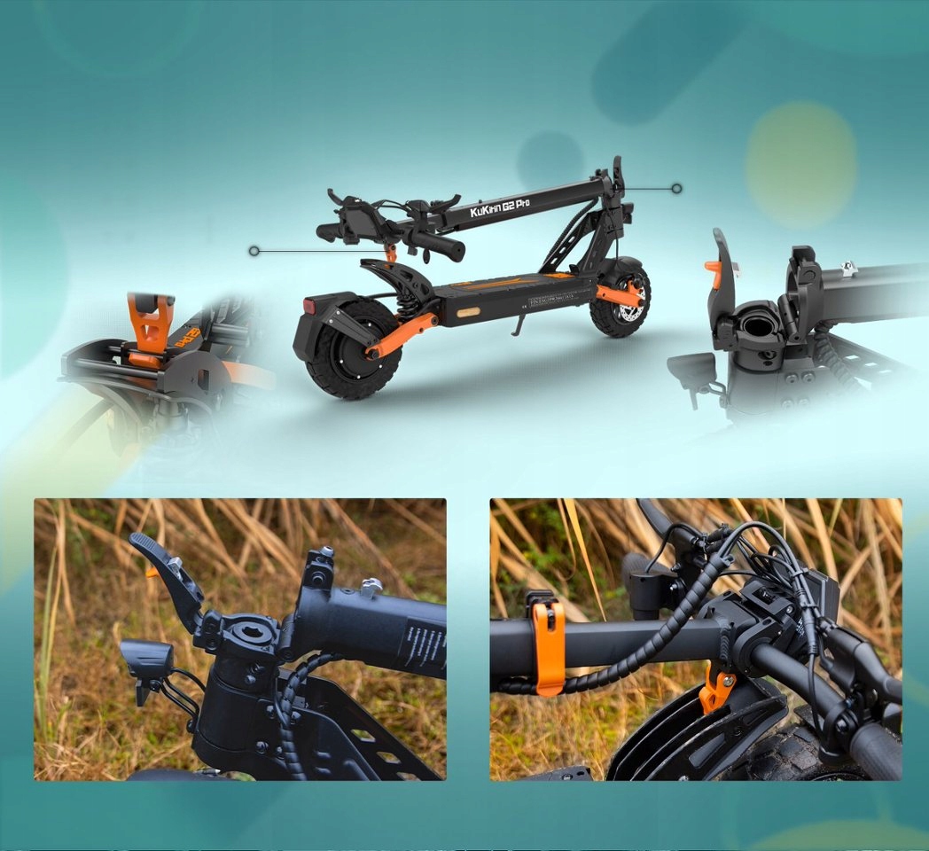 KukirinG2ProABESkladanyskuterelektryczny500W20KMH156Ah65kmEULiczbakol2 belsilt Kukirin G2 Pro ABE sulankstomas Elektrinis paspirtukas 500 W 20 kmh 156 Ah 65 km EU