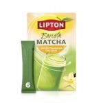 LIPTONBaristaMatchaVANILLAOATLATTEherbatazielonawproszku6szt belsilt Lipton Matcha latte gėrimas vanilinis 6 vnt