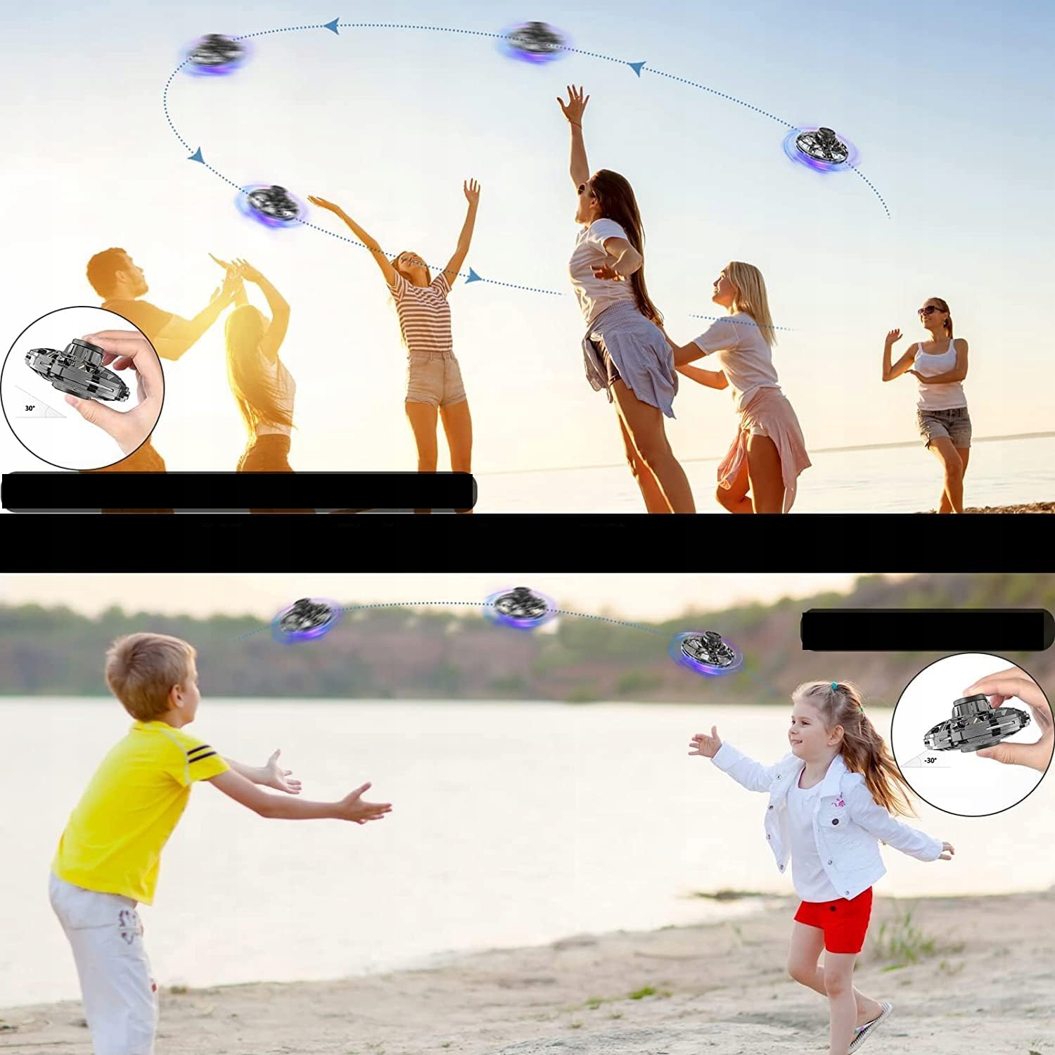 LOTEKLATAJACYDRONSPINNERBUMERANGZABAWKALEDKOLOROWADLADZIECISzerokoscproduktu8cm belsilt Dronas Skrydisek latający Dronas spinner bumerang žaislinis LED kolorowa DLA vaikams skirtinga komplektacija 8