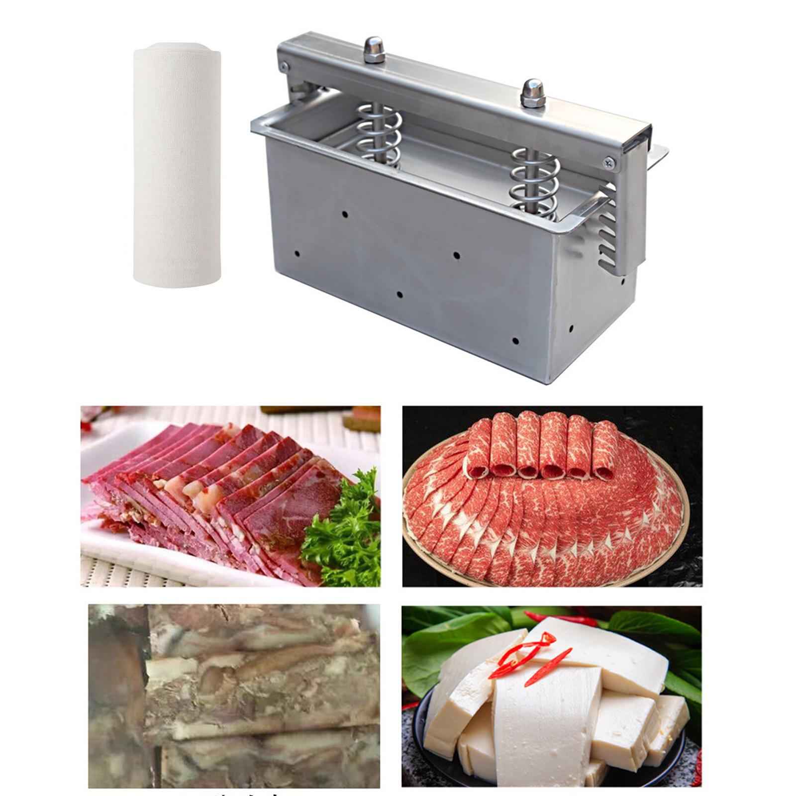Nerūdijančio plieno mėsos ir sūrio presas 2 kg patogiam darbui