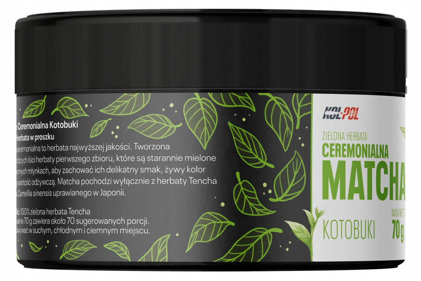 MATCHACEREMONIALNAKOTOBUKI70gZielonaherbatajakoscPremiumKolPolWaga70g belsilt Japoniška matcha arbata ceremoninė ir premium Kotobuki 70 g