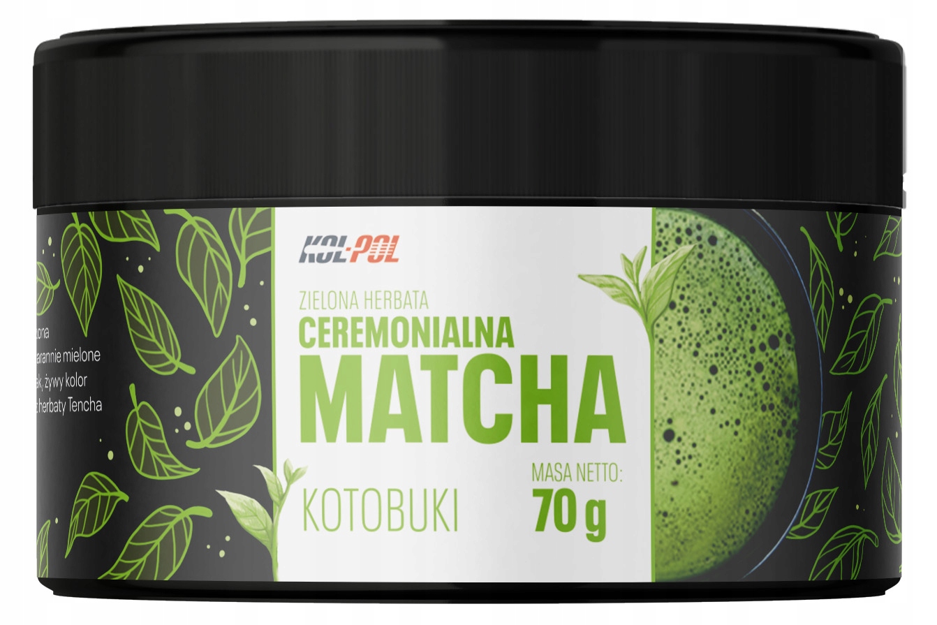 MATCHACEREMONIALNAKOTOBUKI70gZielonaherbatajakoscPremiumKolPol belsilt Japoniška matcha arbata ceremoninė ir premium Kotobuki 70 g