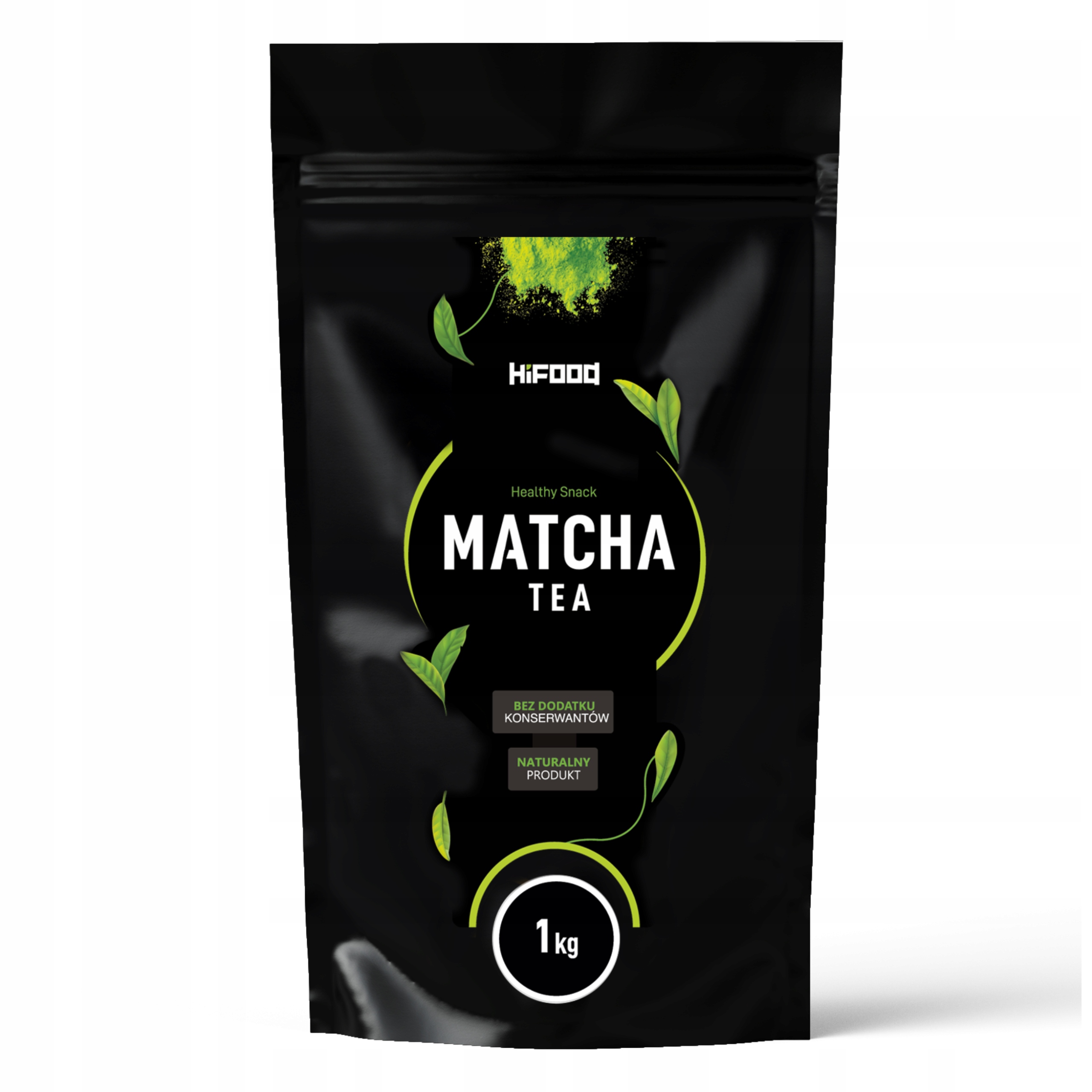 MATCHATEAORGANICZIELONAHerbata1kgOrganicznawProszkuBIOHiFOODBialko28g belsilt Japoniška matcha arbata bio HiFood 1 kg universalus gėrimas