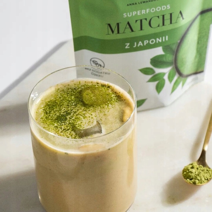 MATCHAWPROSZKUNATURALNAJAPONSKAZIELONAHERBATAFOODSBYANN100GStanopakowaniaoryginalne belsilt Japoniška matcha arbata Foods by Ann 100 g