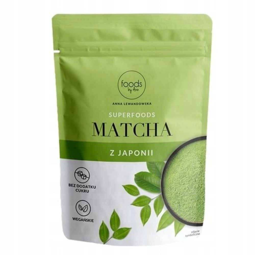 MATCHAWPROSZKUNATURALNAJAPONSKAZIELONAHERBATAFOODSBYANN100G belsilt Japoniška matcha arbata Foods by Ann 100 g
